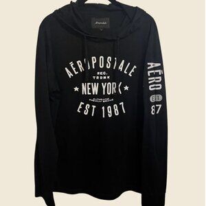 AEROPOSTALE Long Sleeve Hooded T-Shirt Size L
